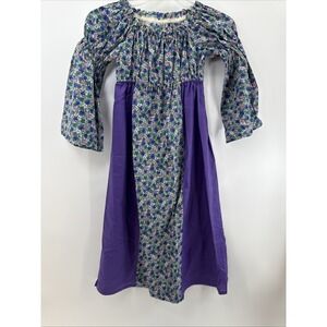 Handmade Girl Cottage core Peasant  Floral Praire Little House Laura Ingalls